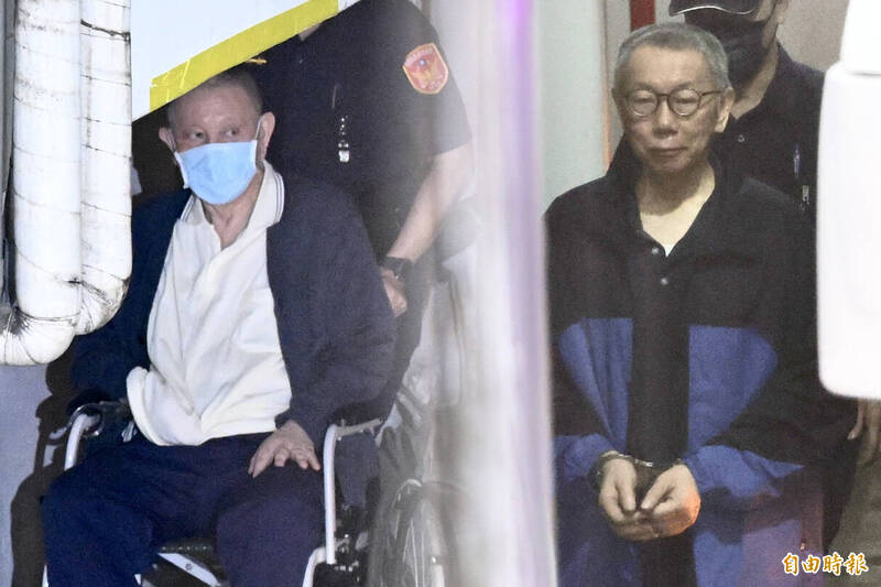 台北地方法院審理京華城容積等弊案,傳喚在押的威京集團主席沈慶京與前台北市長柯文哲。(記者羅沛德攝,本報合成) 台北地方法院審理京華城容積等弊案,傳喚在押的威京集團主席沈慶京與前台北市長柯文哲。(記者羅沛德攝,本報合成)